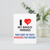 私のビンゴ友達を愛して! ポストカード (スタンド正面)