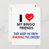 私のビンゴ友達を愛して! ポストカード (正面/裏面)