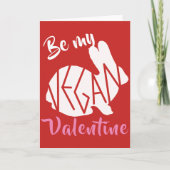 私のビーガンのバレンタインカードがあって下さい シーズンカード (正面)