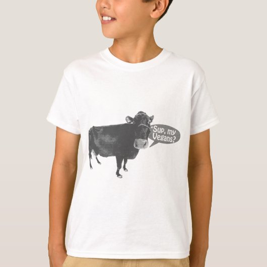 「私のビーガンを少し食べて下さい Tシャツ (正面)