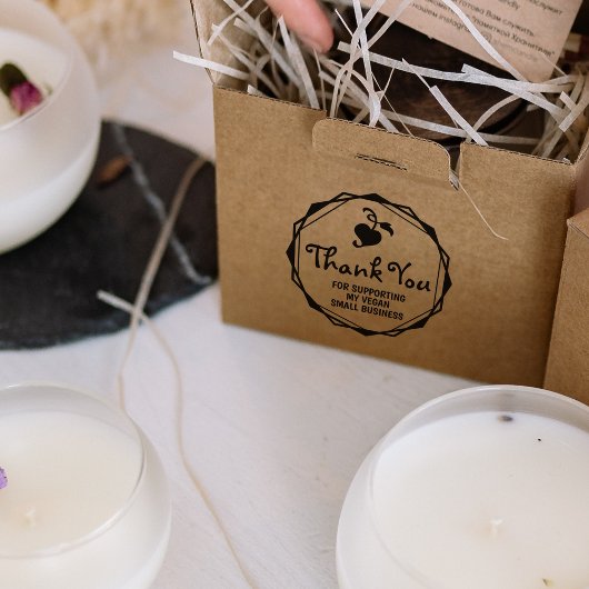 私のビーガンSmall Businessをサポートしてくれてありがとう。 ラバースタンプ