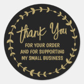 私のビーガンSmall Businessをサポート ラウンドシール (正面)