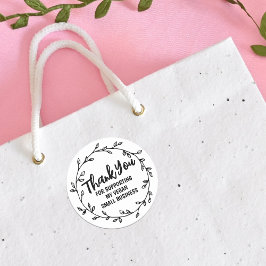 私のビーガンSmall Businessをサポート ラウンドシール