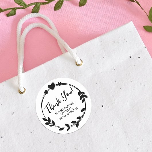 私のビーガンSmall Businessをサポート ラウンドシール