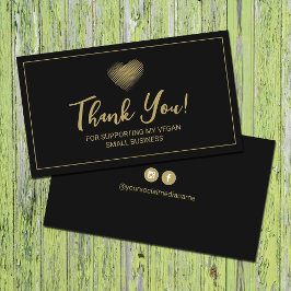 私のビーガンSmall Businessをサポート 名刺