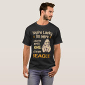私のビーグルと33は家にいました Tシャツ (正面フル)