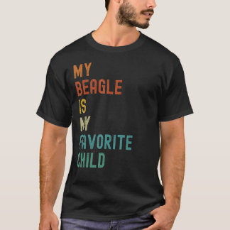 私のビーグルはお気に入りの私の。子おもしろい犬恋人 Tシャツ