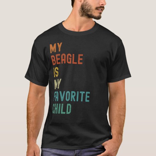 私のビーグルはお気に入りの私の。子おもしろい犬恋人 Tシャツ (正面)