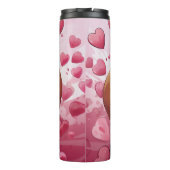 私のビーグル犬は私のバレンタインパーソナライズされた名だ タンブラー (裏面)