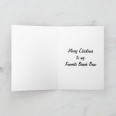 私のビーチのおお気に入りのばあさんの聖降誕祭 シーズンカード (内部)