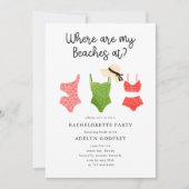私のビーチはバチェロレッテ 招待状 (正面)