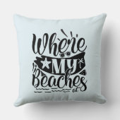 私のビーチは クッション (裏面)