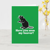 私のビーバーを見た？ カード (黄色い花)