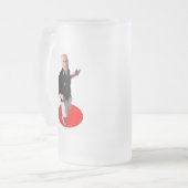 私のビールからあなたの手を…離して下さい フロストグラスビールジョッキ (正面左)