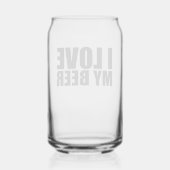 私のビールが大好き ガラス缶 (正面)