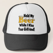 私のビールを保持する彼女 キャップ (正面)