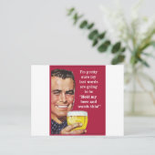 私のビールを持って、これを見て！ ポストカード (スタンド正面)