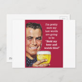 私のビールを持って、これを見て！ ポストカード (正面/裏面)