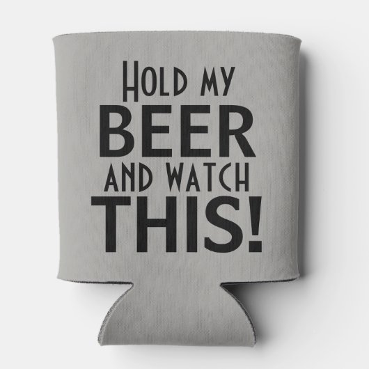 私のビールを持って、これを見る |おもしろい | 缶クーラー (裏面)