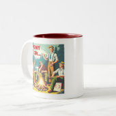 私のビールキャンプを開催 ツートーンマグカップ (正面左)