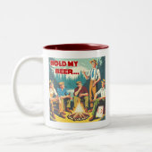 私のビールキャンプを開催 ツートーンマグカップ (左)