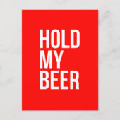 私のビールマガ飲ミームおもしろいカスタムカラーを保持! ポストカード (正面)