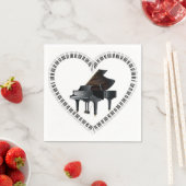 私のピアノナプキンを愛する スタンダードカクテルナプキン (インサイチュ)