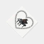 私のピアノナプキンを愛する スタンダードカクテルナプキン (角)