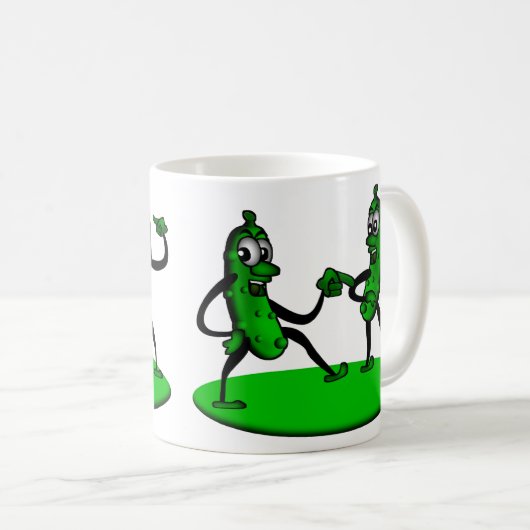 私のピクルスをくすぐって下さい コーヒーマグカップ (正面右)