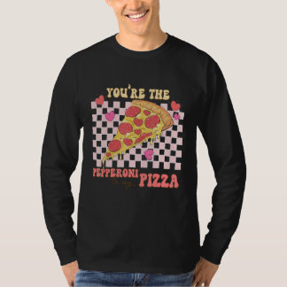 私のピザに欠かせないペペロニ バレンタインデー Tシャツ