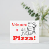 私のピザを作れ！ ポストカード (スタンド正面)