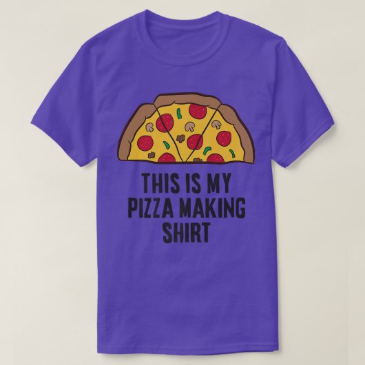 私のピザ作り Tシャツ (デザイン正面)