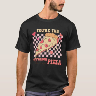 私のピザ愛のペペロニですバレンタイン Tシャツ