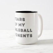 私のピックボールの対戦相手の涙おもしろい ツートーンマグカップ (正面右)