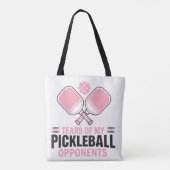 私のピックボールの対戦相手の涙 – おもしろい トートバッグ (裏面)