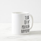 私のピックボールの対戦相手の涙 コーヒーマグカップ (正面右)