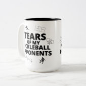 私のピックボールの対戦相手の涙 ツートーンマグカップ (正面左)