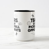 私のピックボールの対戦相手の涙 ツートーンマグカップ (中央)