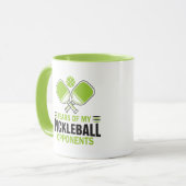 私のピックボールの対戦相手の涙 マグカップ (正面左)