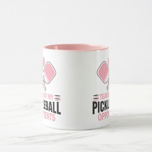 私のピックボールの対戦相手の涙 マグカップ (中央)