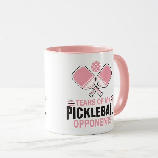 私のピックボールの対戦相手の涙 マグカップ (正面右)