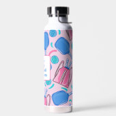 私のピックボールの涙の対戦相手ピックボールピンク ウォーターボトル (左面)