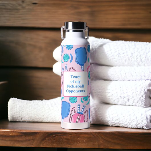 私のピックボールの涙の対戦相手ピックボールピンク ウォーターボトル