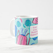 私のピックボールの涙の対戦相手ピックボールブルー コーヒーマグカップ (正面左)