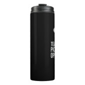 私のピックボール対戦相手の涙名前をカスタムするブラック タンブラー (正面)