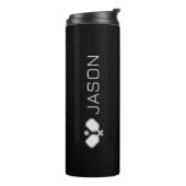 私のピックボール対戦相手の涙名前をカスタムするブラック タンブラー (回転左)