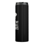 私のピックボール対戦相手の涙名前をカスタムするブラック タンブラー (裏面)