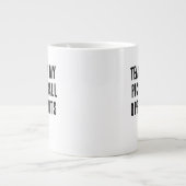 私のピックボール対戦相手スポーツのパンボラ涙 ジャンボコーヒーマグカップ (正面)