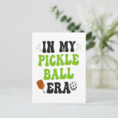 私のピックルボール時代の面白いグルービーなスポーツギフト ポストカード (スタンド正面)