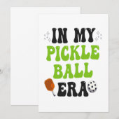 私のピックルボール時代の面白いグルービースポーツギフト 招待状 (正面/裏面)